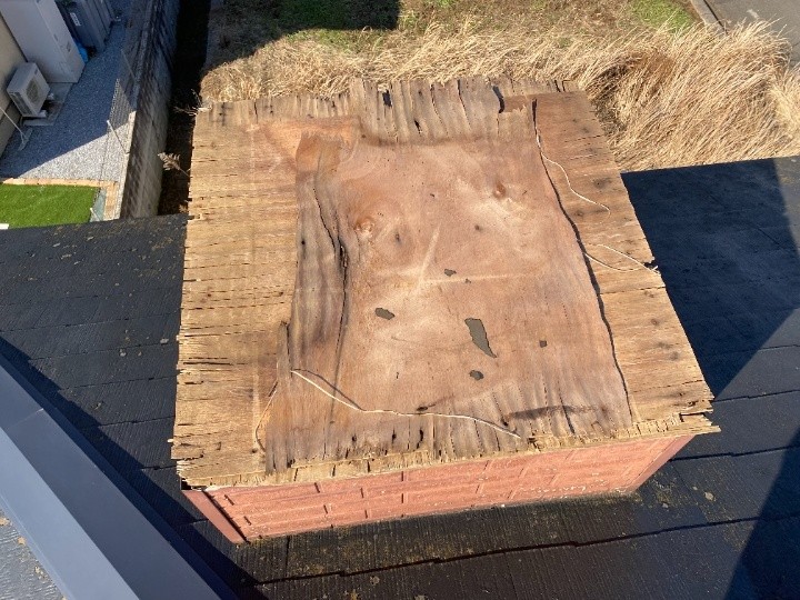 天板の劣化と破損状況