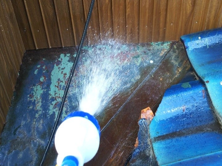 散水試験による浸入口の絞り込み