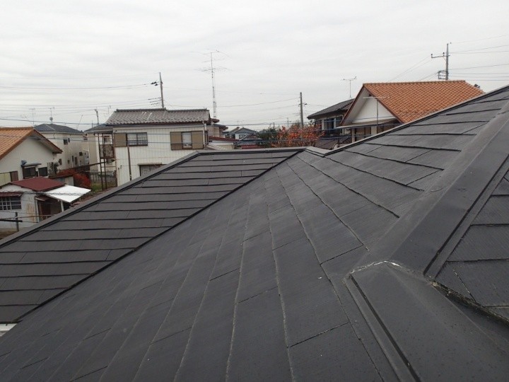 工事前のスレート屋根