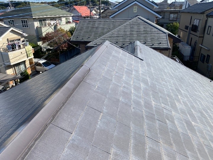 工事前の棟板金の状態