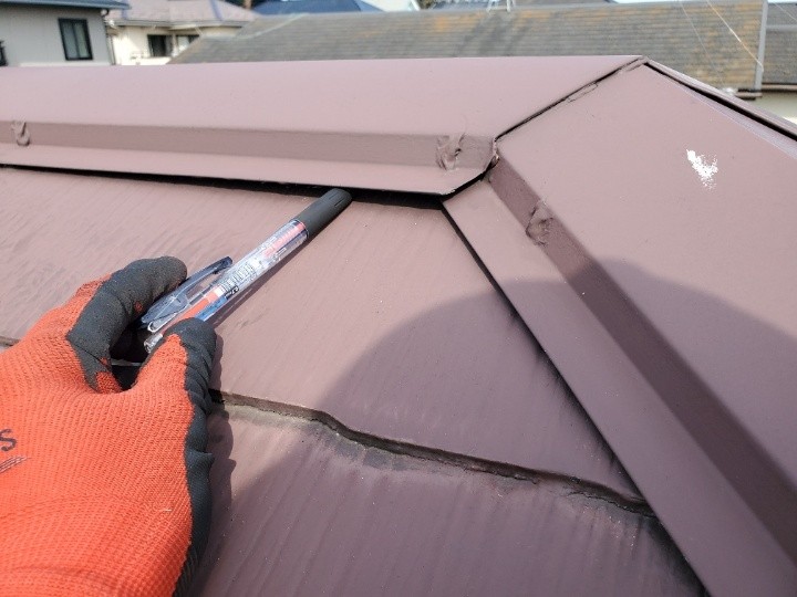 令和元年房総半島台風被害で飛散や釘浮きした棟板金