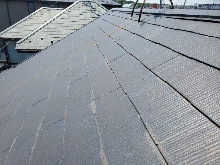 台風で損壊したスレート屋根