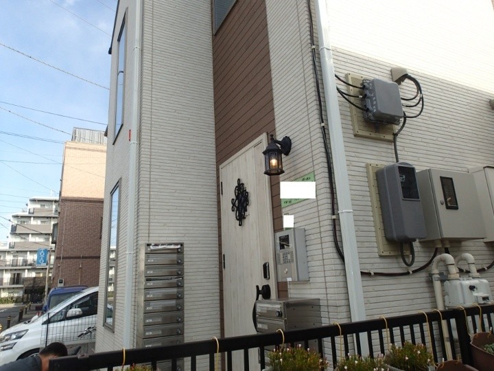 共用玄関まわりの状況確認