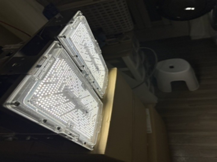 LED照明本体の事前確認と通電テスト