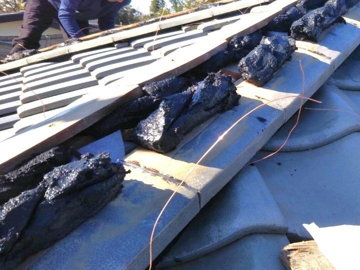 南蛮漆喰による土台形成