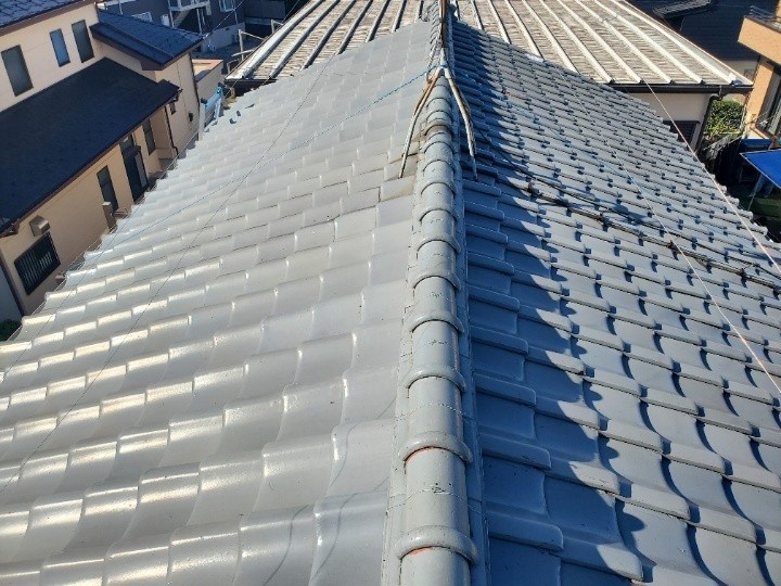 令和元年房総半島台風で損傷した瓦屋根