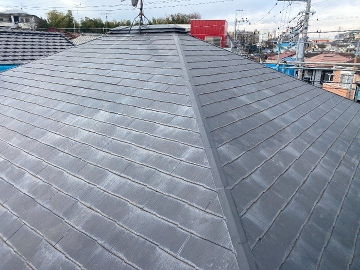 工事前のスレート屋根