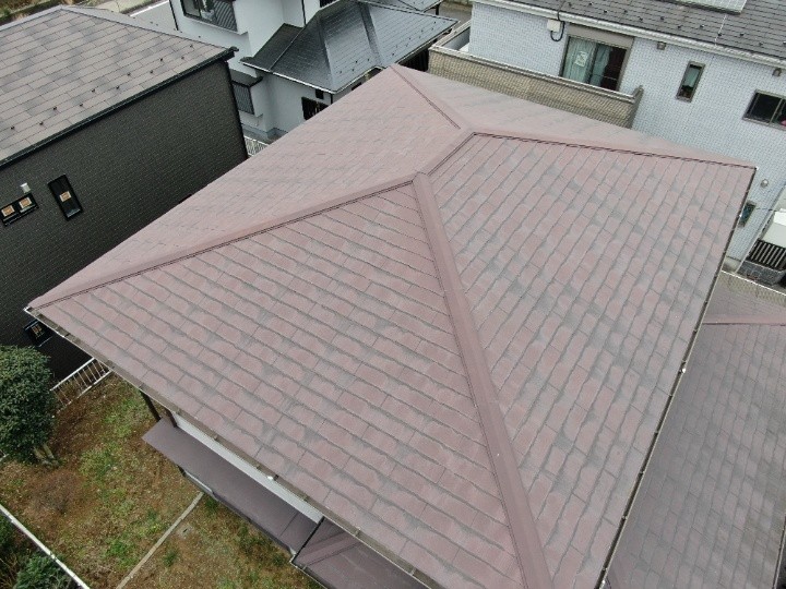 スレート屋根全体の確認
