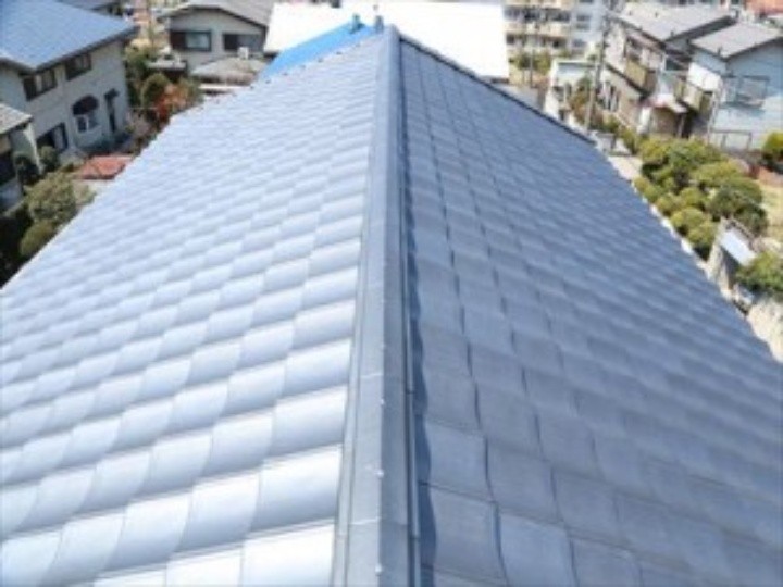 葺き替え工事後の瓦屋根