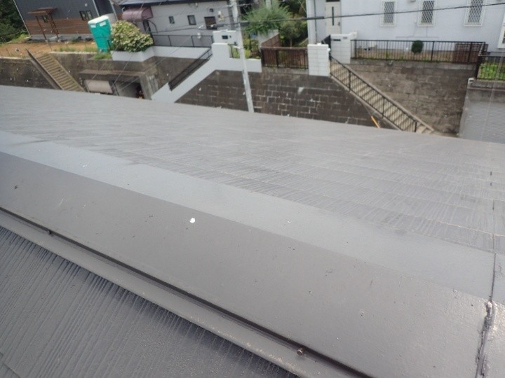 棟板金の先端部の状態