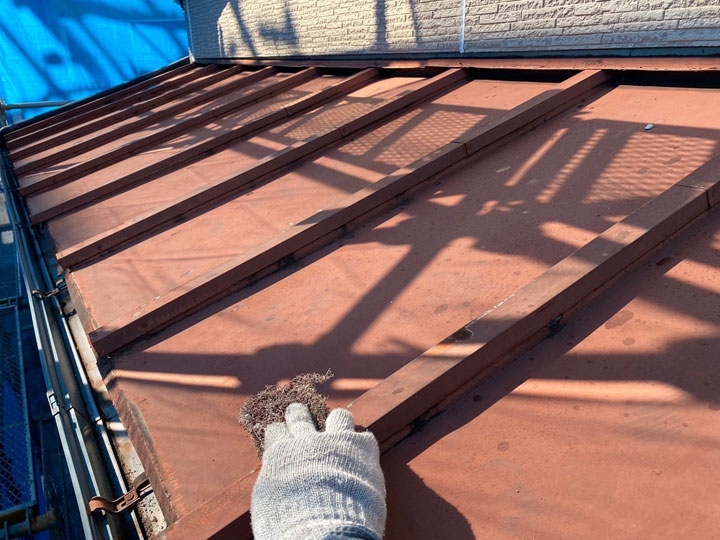 ケレン作業の様子