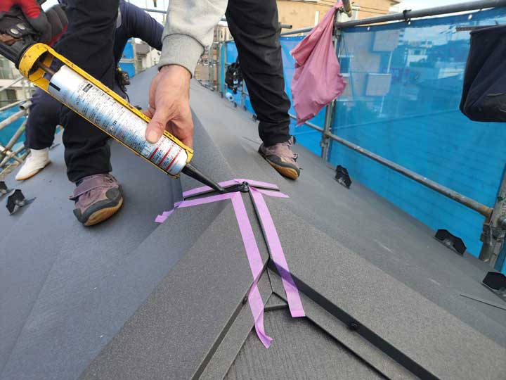 棟部分の止水処理が重要