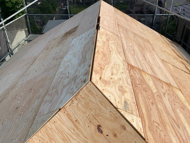 判断基準として重要な野地板部分