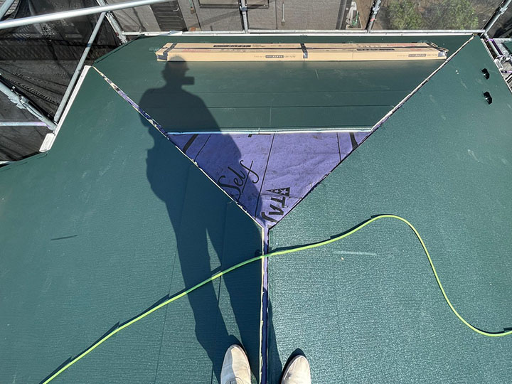 スーパーガルテクトの施工