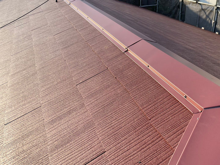 コロニアルグラッサの施工後の屋根