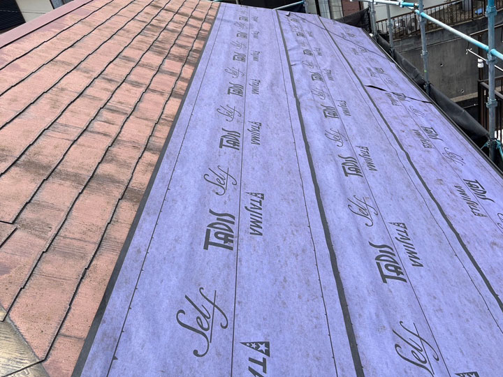 カバー工法の途中