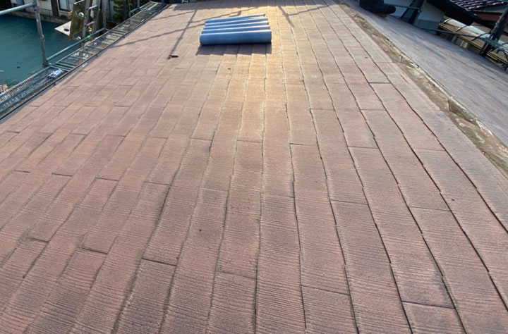 比較的勾配が緩い屋根