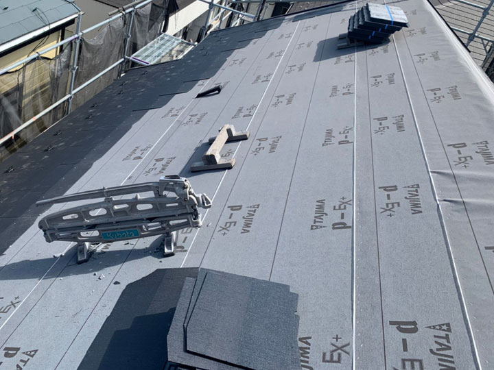 スレートの施工