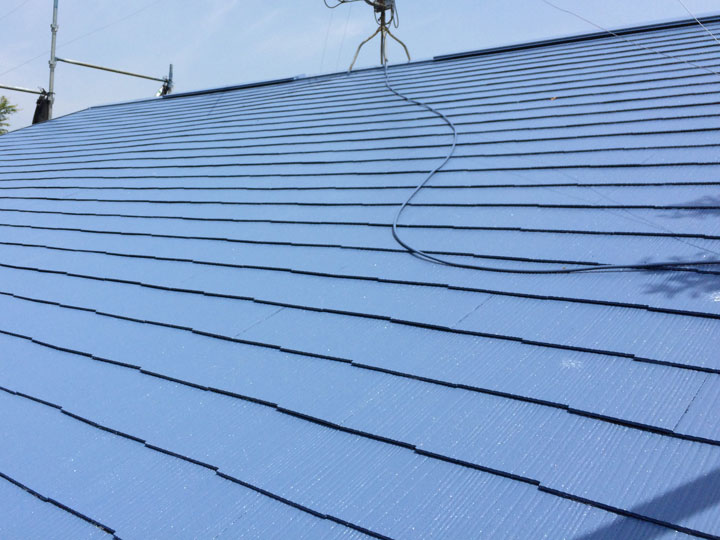 街の屋根やさんでの塗装後の屋根