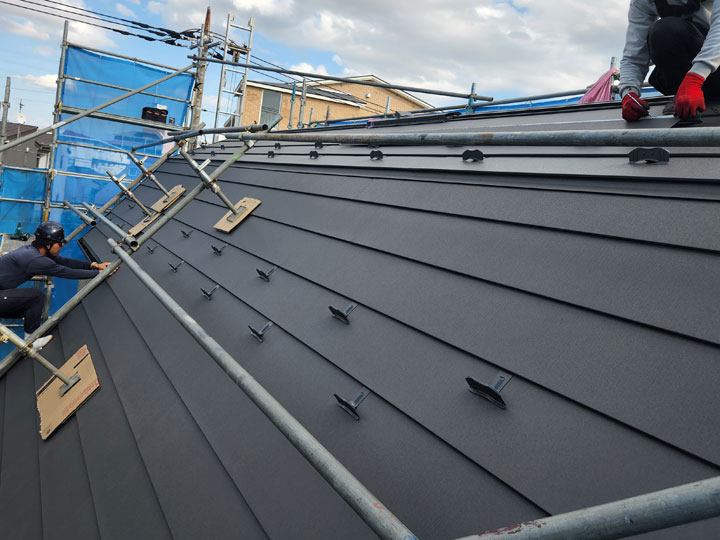 金属屋根への葺き替え