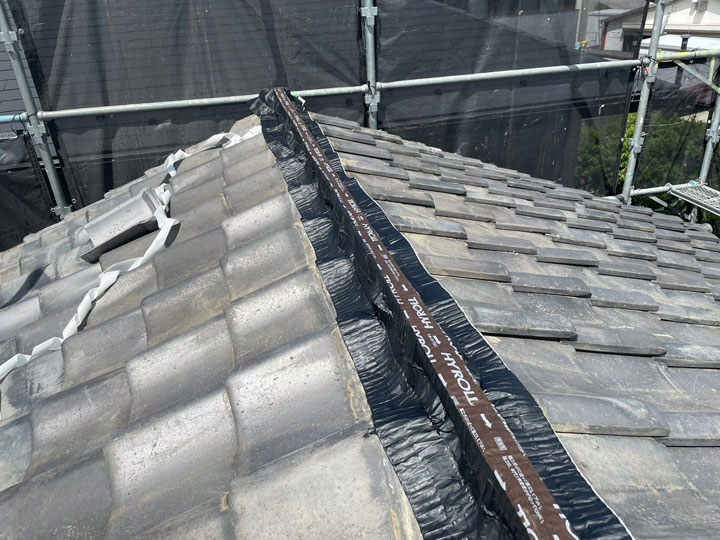 乾式工法の途中