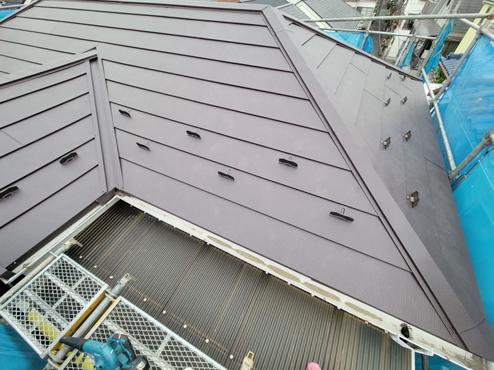 金属屋根への葺き替え