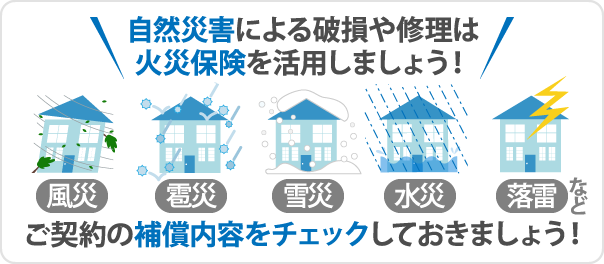 ポリカ屋根修理に火災保険が活用できることがあります