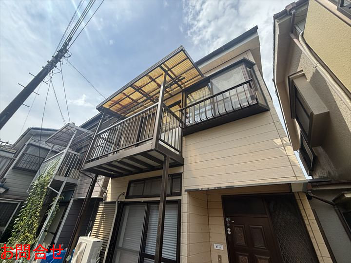 ベランダ屋根の全景