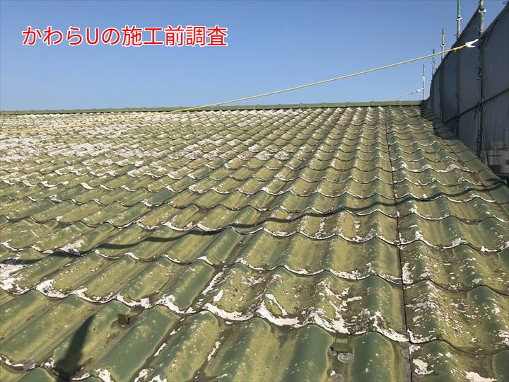 かわらUの施工前調査