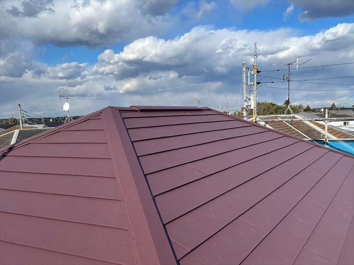 屋根カバー工事の完了