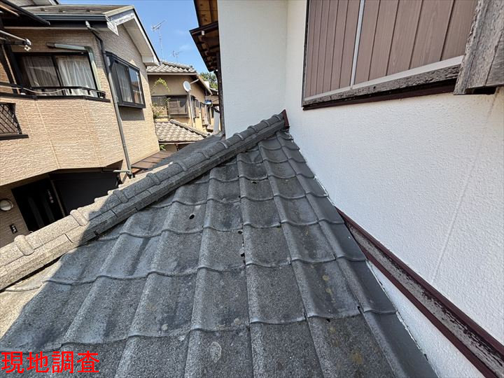 鬼瓦がない屋根先端