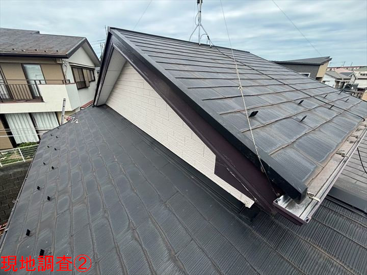 劣化したスレート屋根