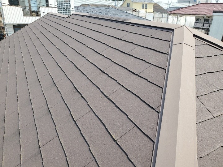 スレート屋根全体の状態を確認