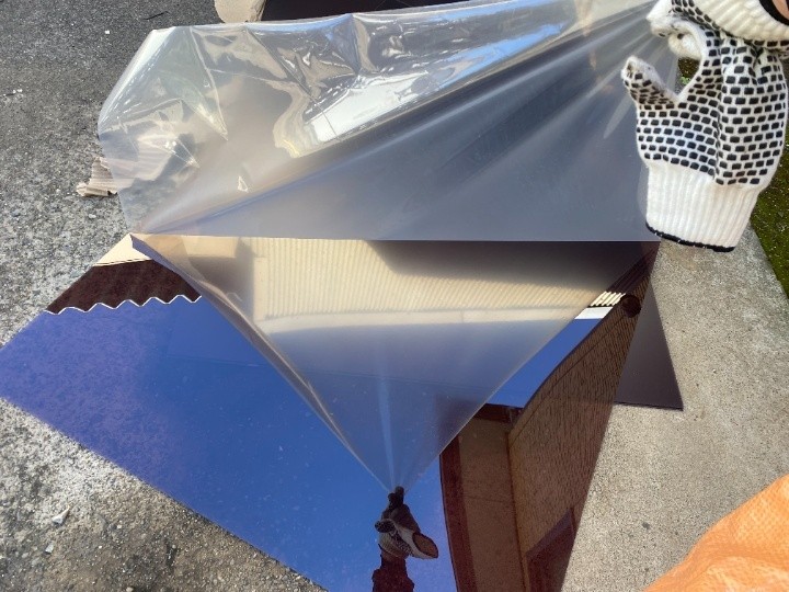 新しいポリカーボネート材の準備