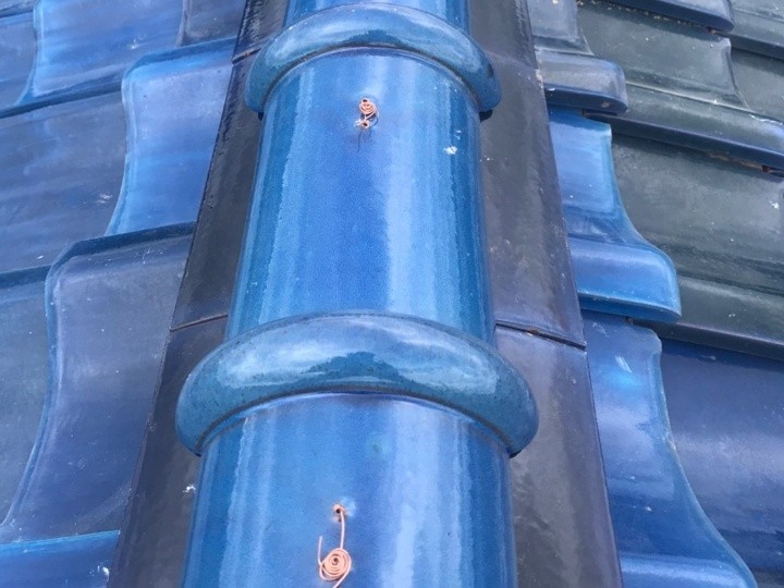 銅線による固定と最終確認