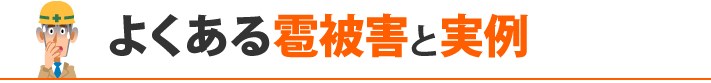 よくある雹被害と実例