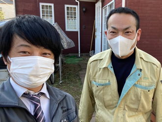 八街市沖渡のY様邸、飾り煙突の板金飛散により雨漏りが発生していました